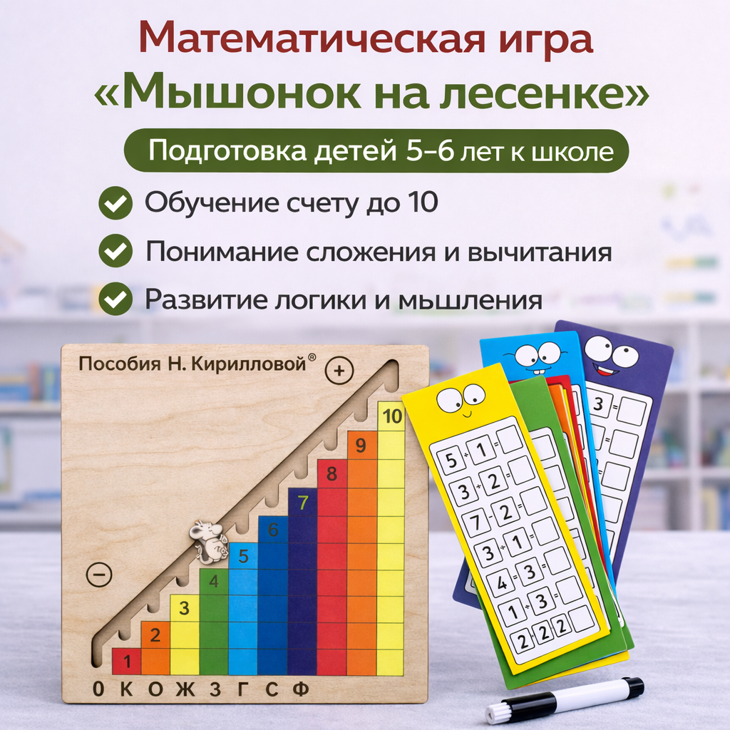 Мышонок на лесенке